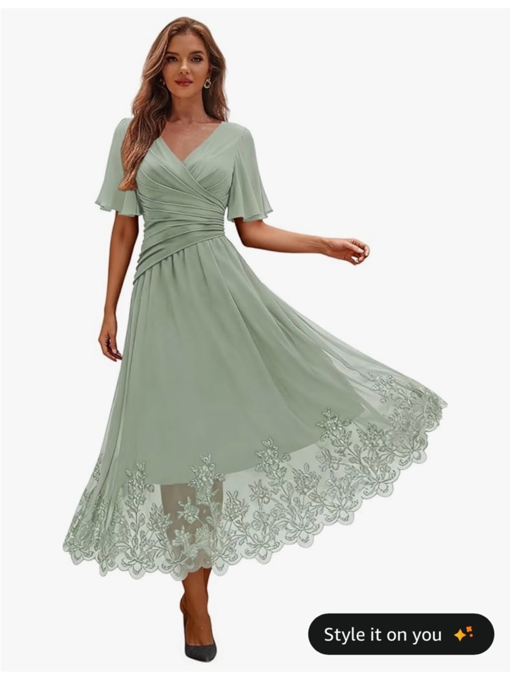 NWT Light Sage Mother of the Bride/Groom dress